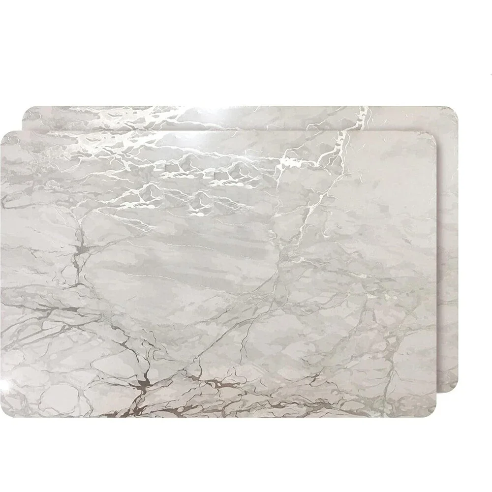 Set of 2 Foiled Granite Thick Cork Heat Resistant Dining Table Placemats 12